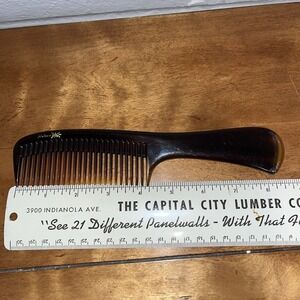Vintage Mebco Hair Comb Brown Tortoise 8.5"